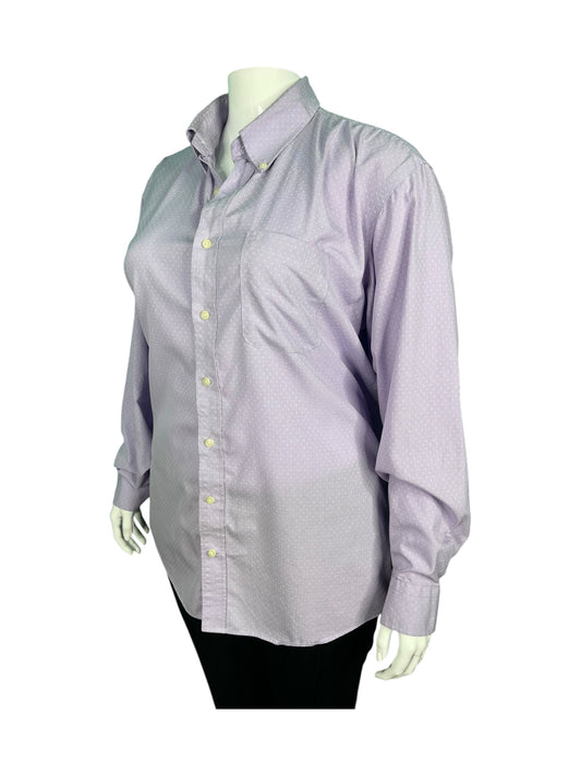 Light Purple Long Sleeved Button Up Top