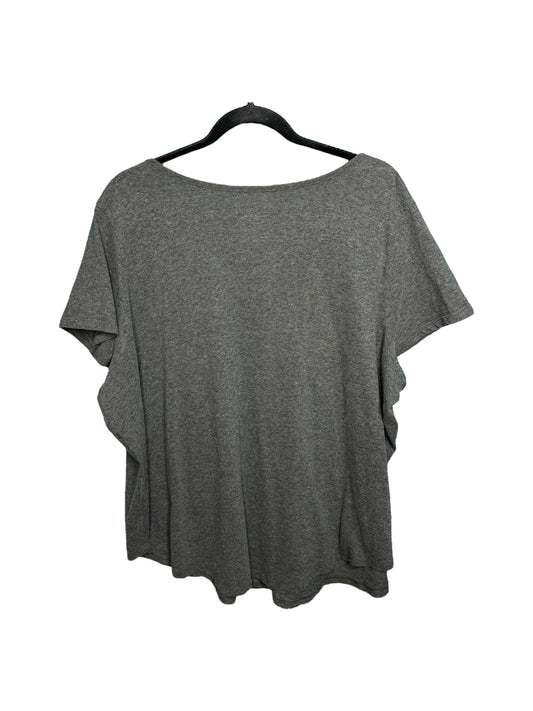 Dark Grey V-Neck Short Sleeved Shirt