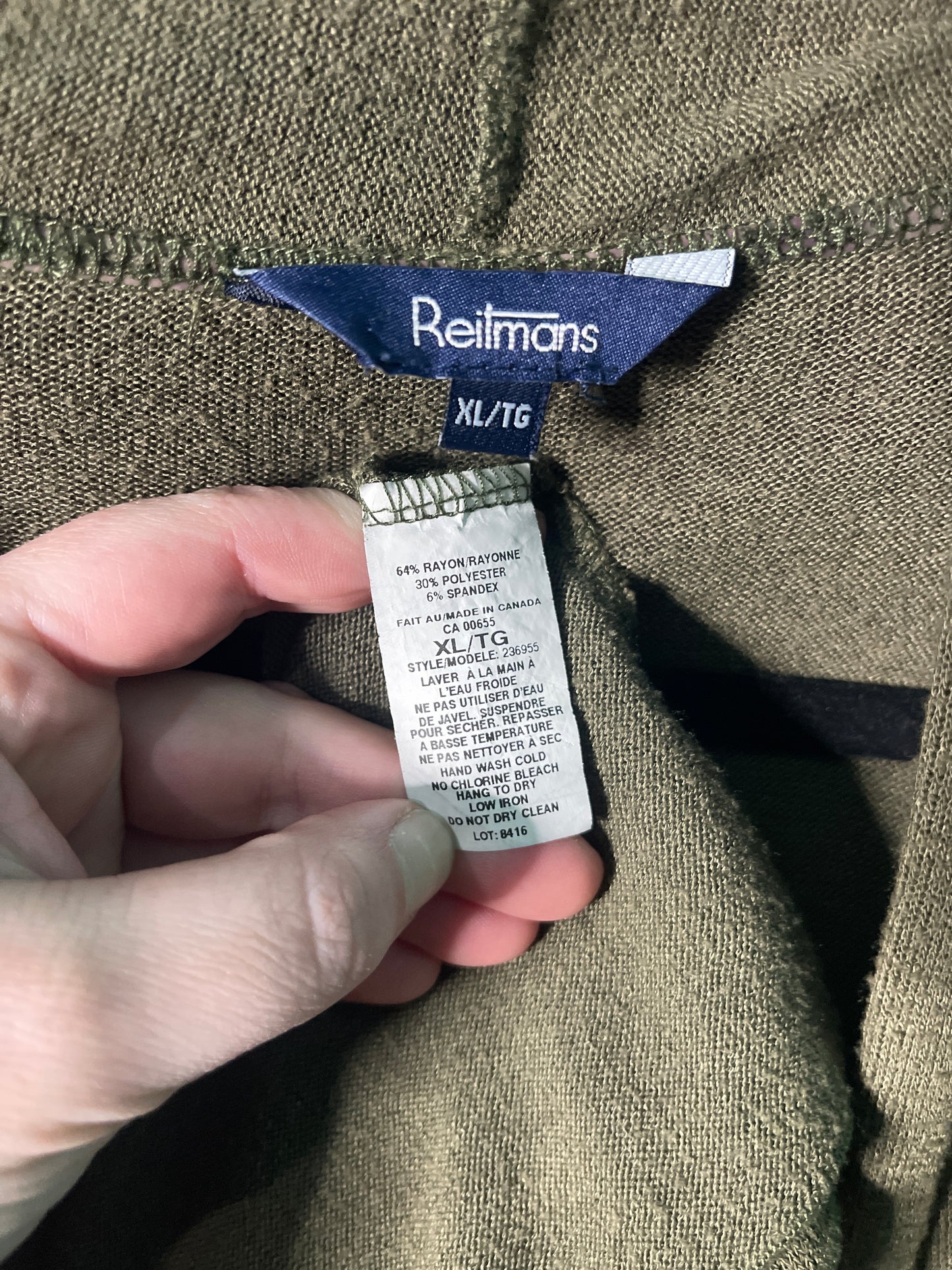 Olive Green Lightweight Cardigan