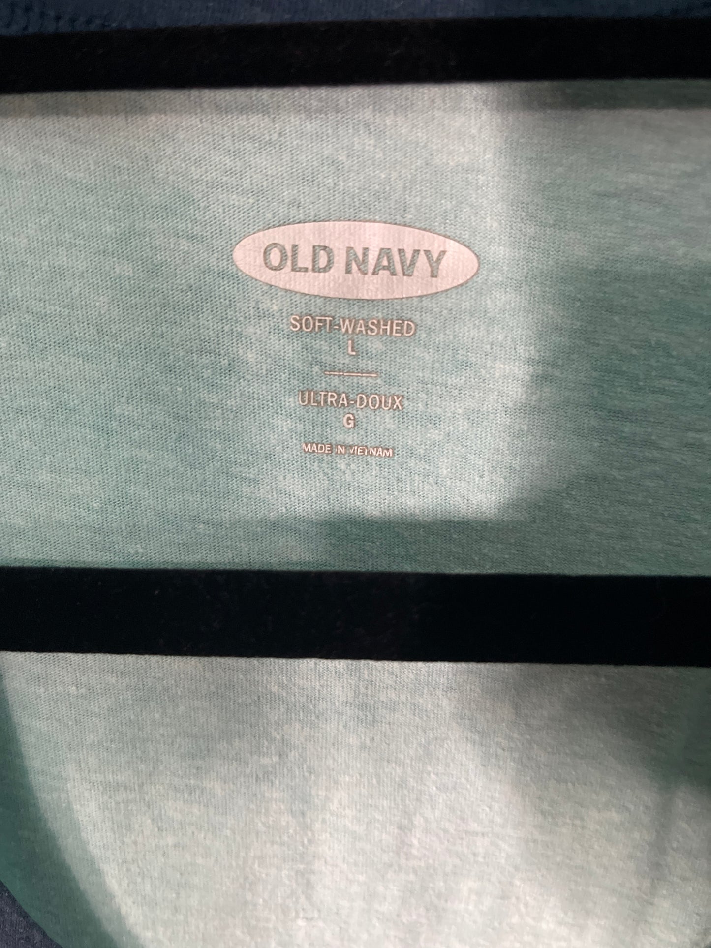 Light Blue w/ Navy Piping Tank Top