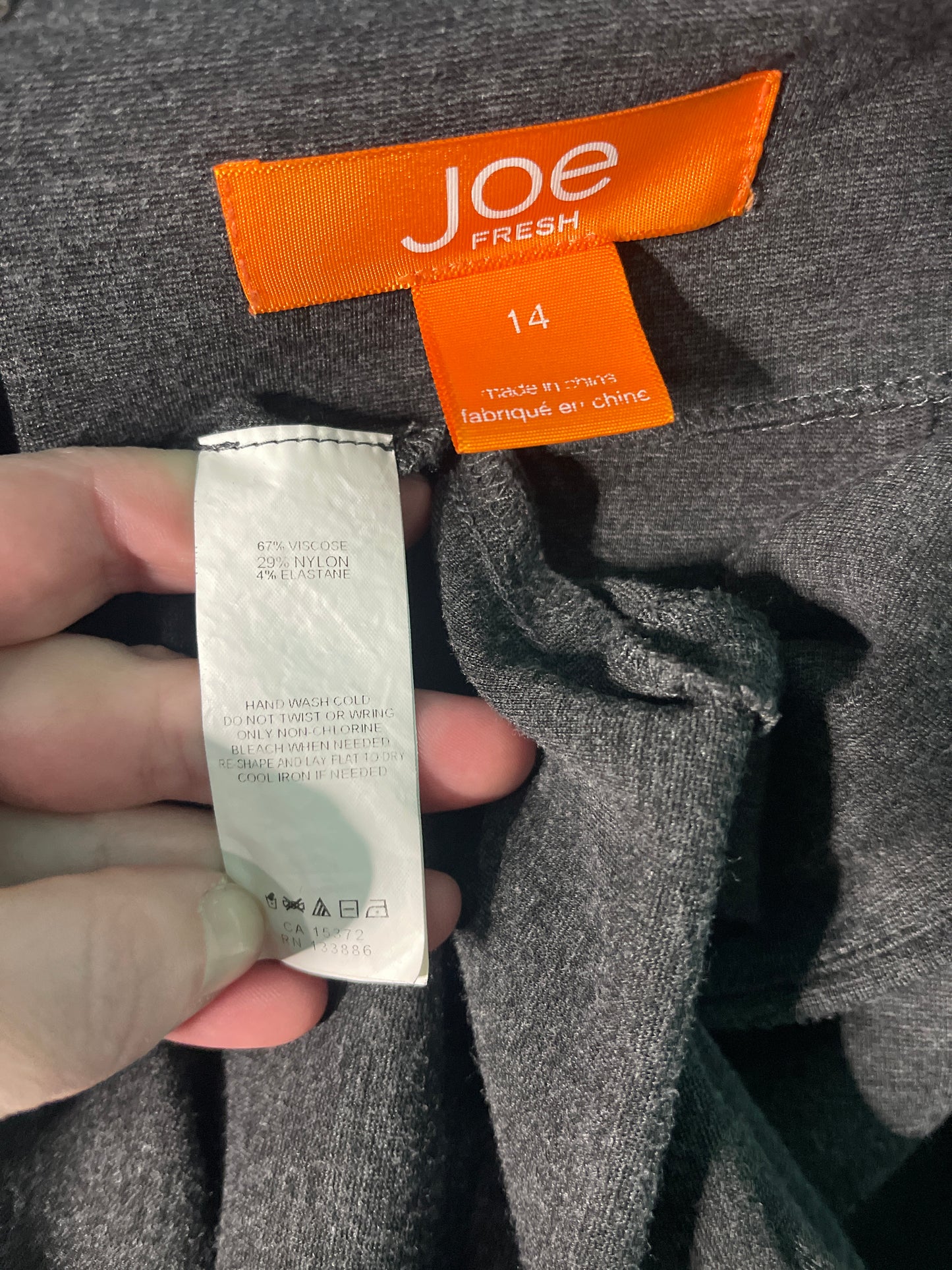 Dark Grey Pencil Skirt