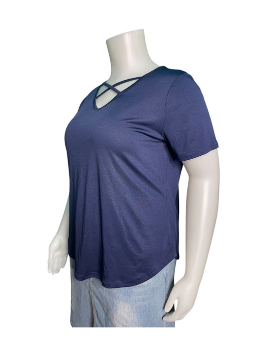 Navy Blue Short Sleeved T-Shirt