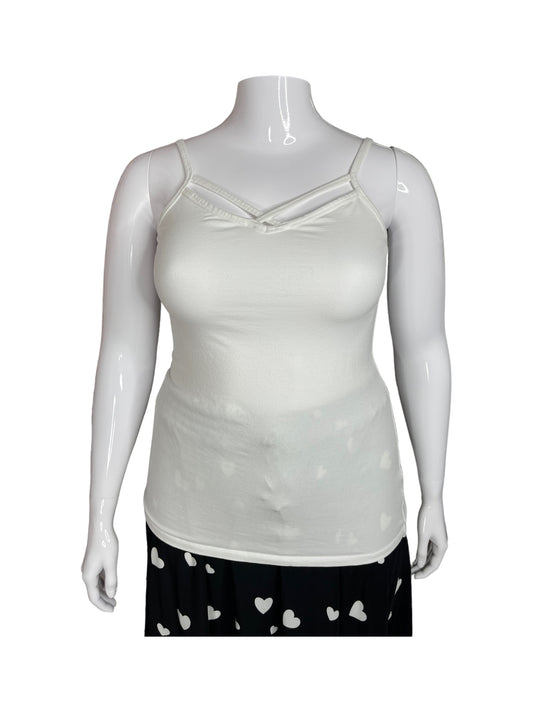 White Spaghetti Strap Tank Top
