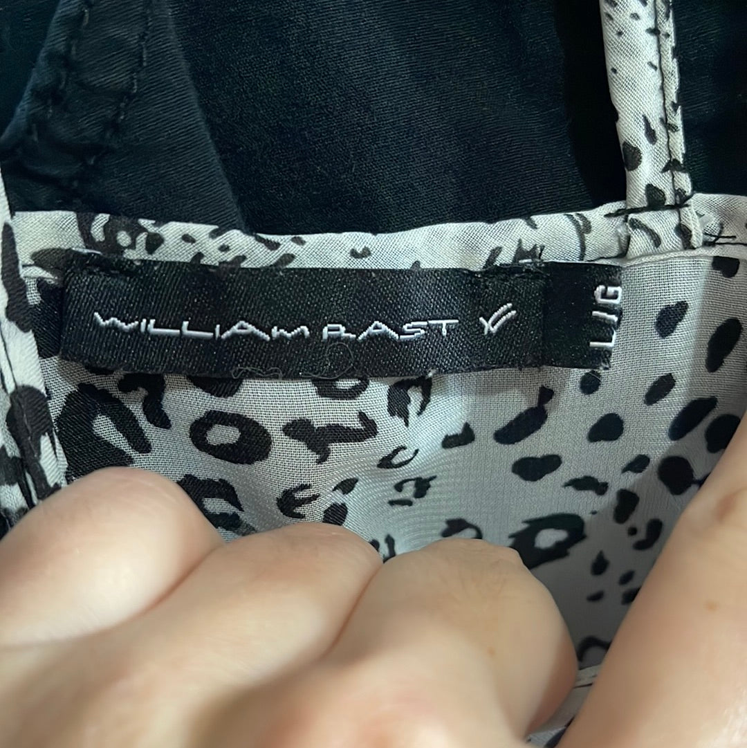 Leopard Print Button Up Top