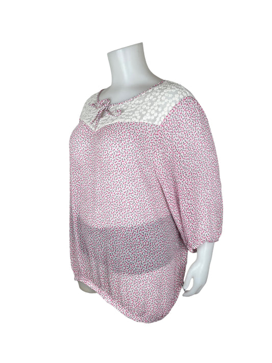 Cute Pink Floral Shirt