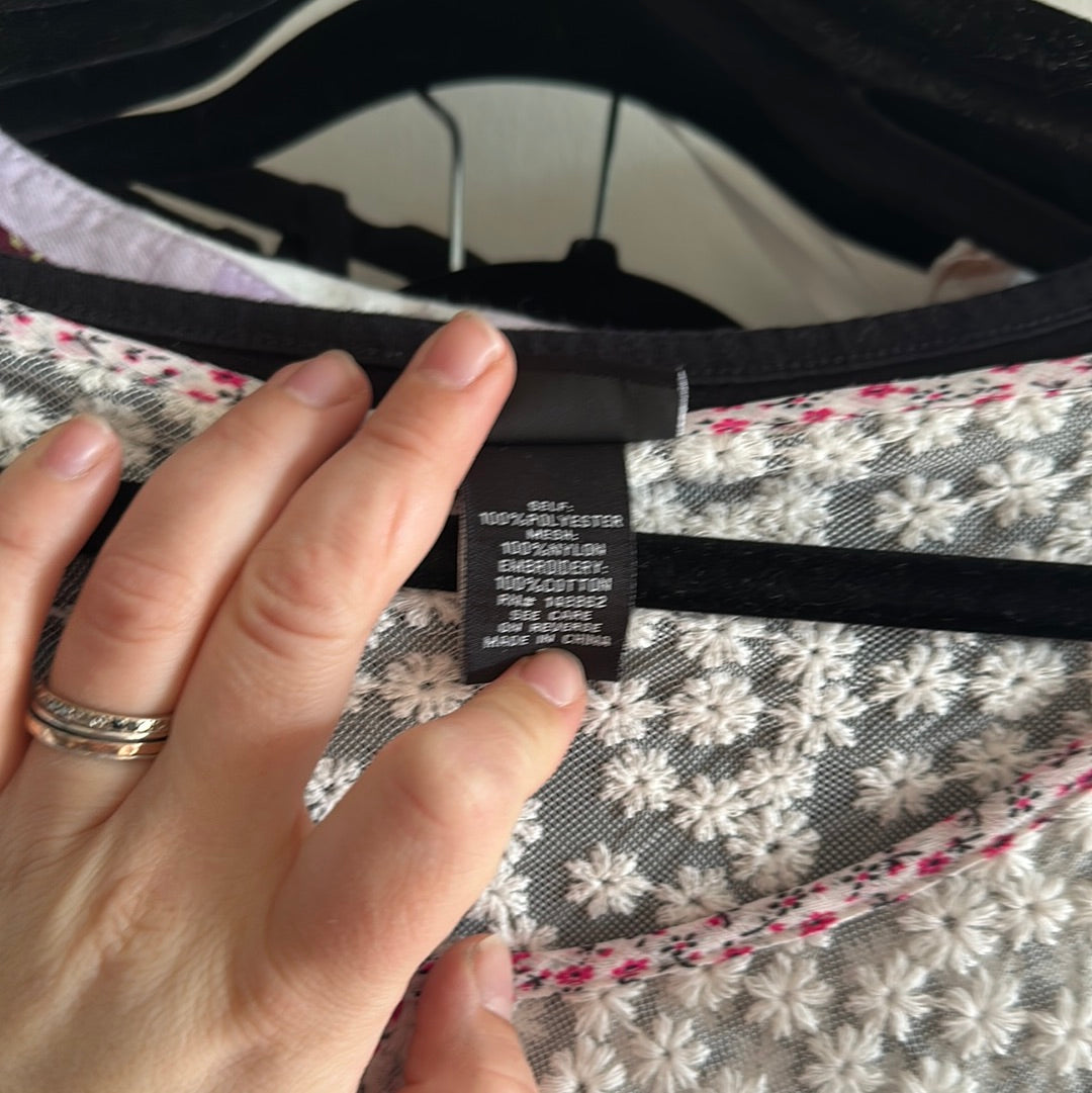 Cute Pink Floral Shirt