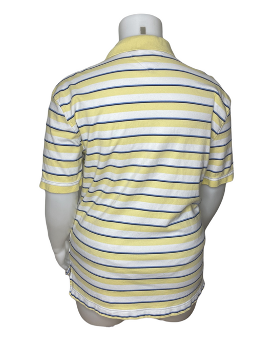 Yellow and White Stripped Polo