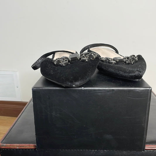 Black Velvet Sandals