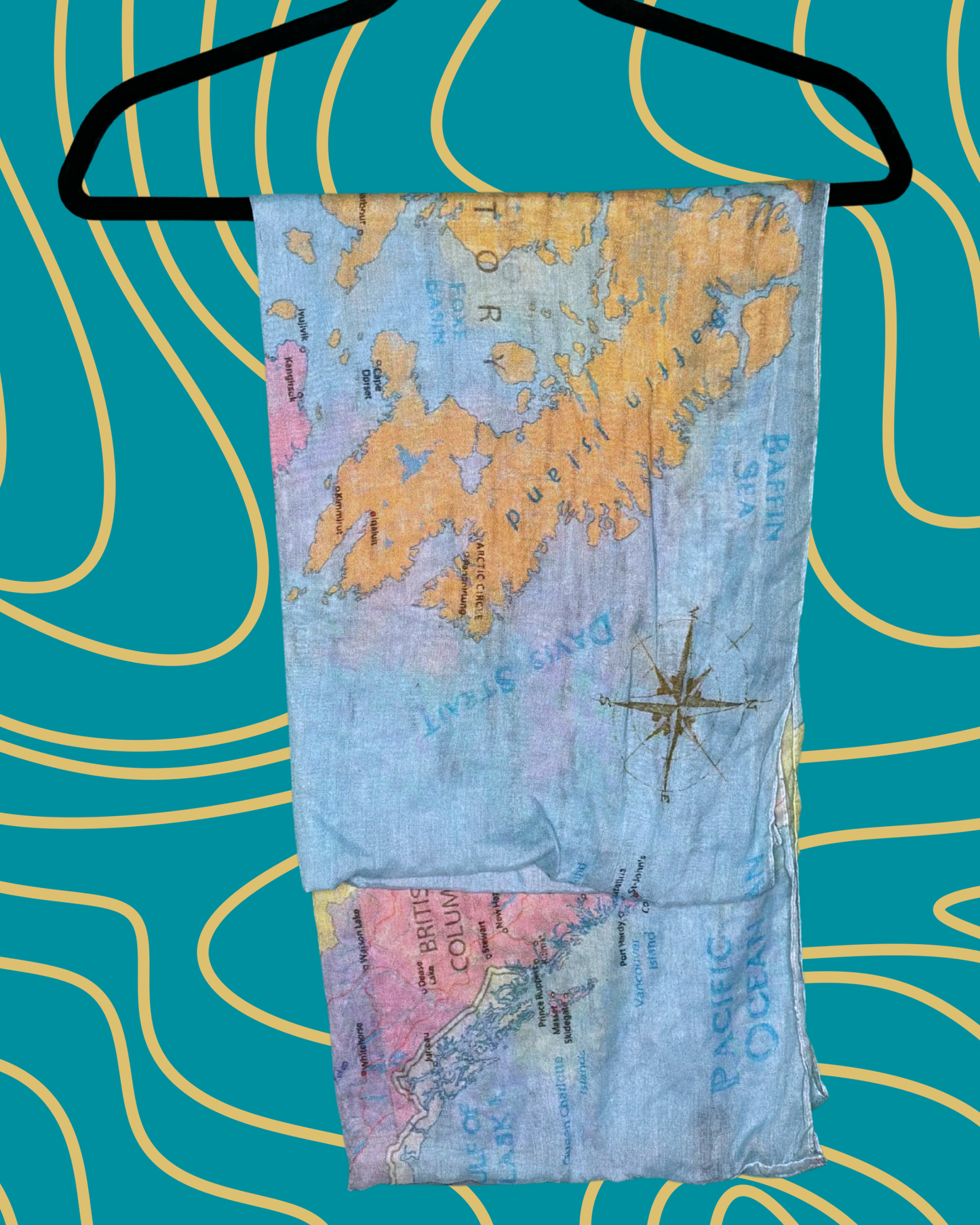Canada Map Scarf