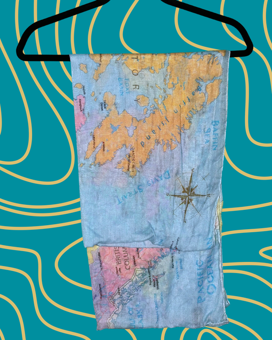 Canada Map Scarf