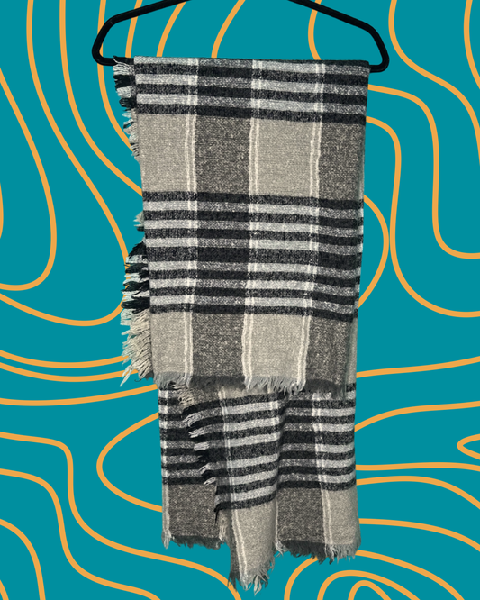 Black, White and Grey Scarf