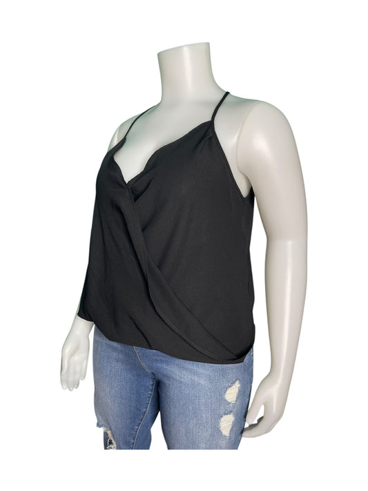 Black V-Neck Halter Sleeveless Blouse