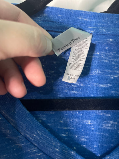 Blue "Las Vegas"Graphic T-Shirt