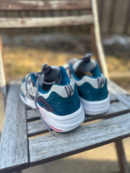 Purple, Blue and White Sneaker