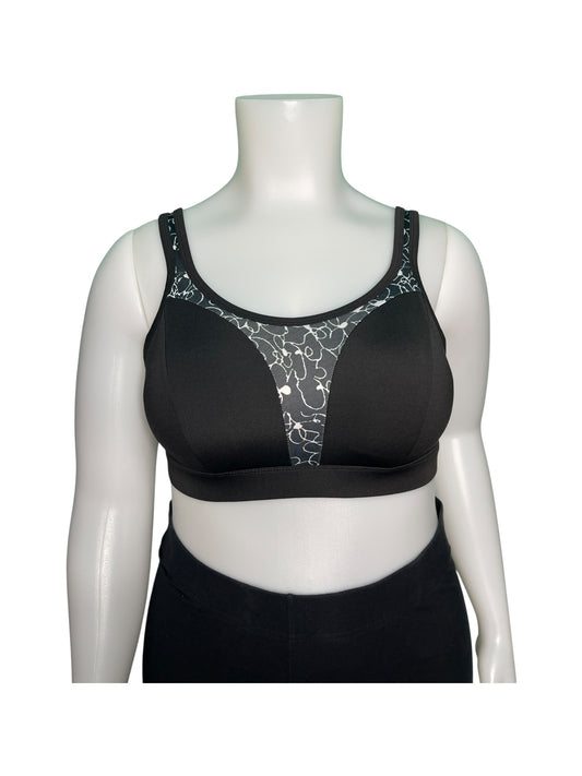 Black w/White Sports Bra