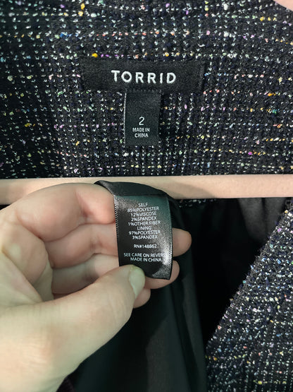 Black w/ Colourful Sparkly Blazer