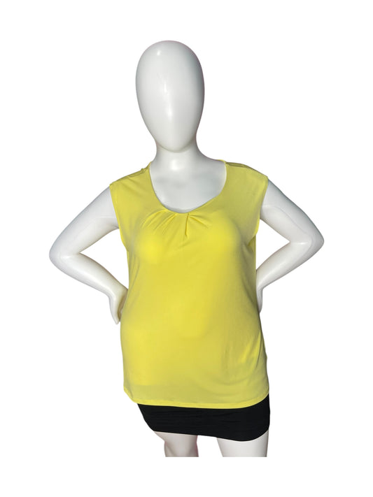 Yellow Cap Sleeved Blouse