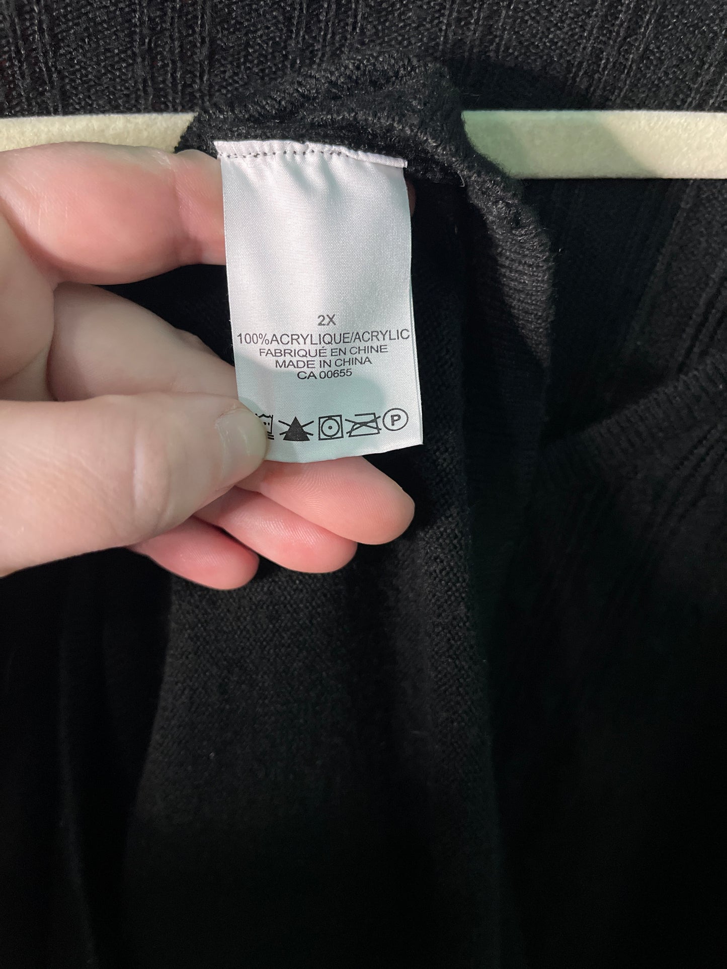 Black Long Sleeved Knit Mini Dress