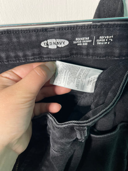 Washed Black Rockstar Skinny Jeans