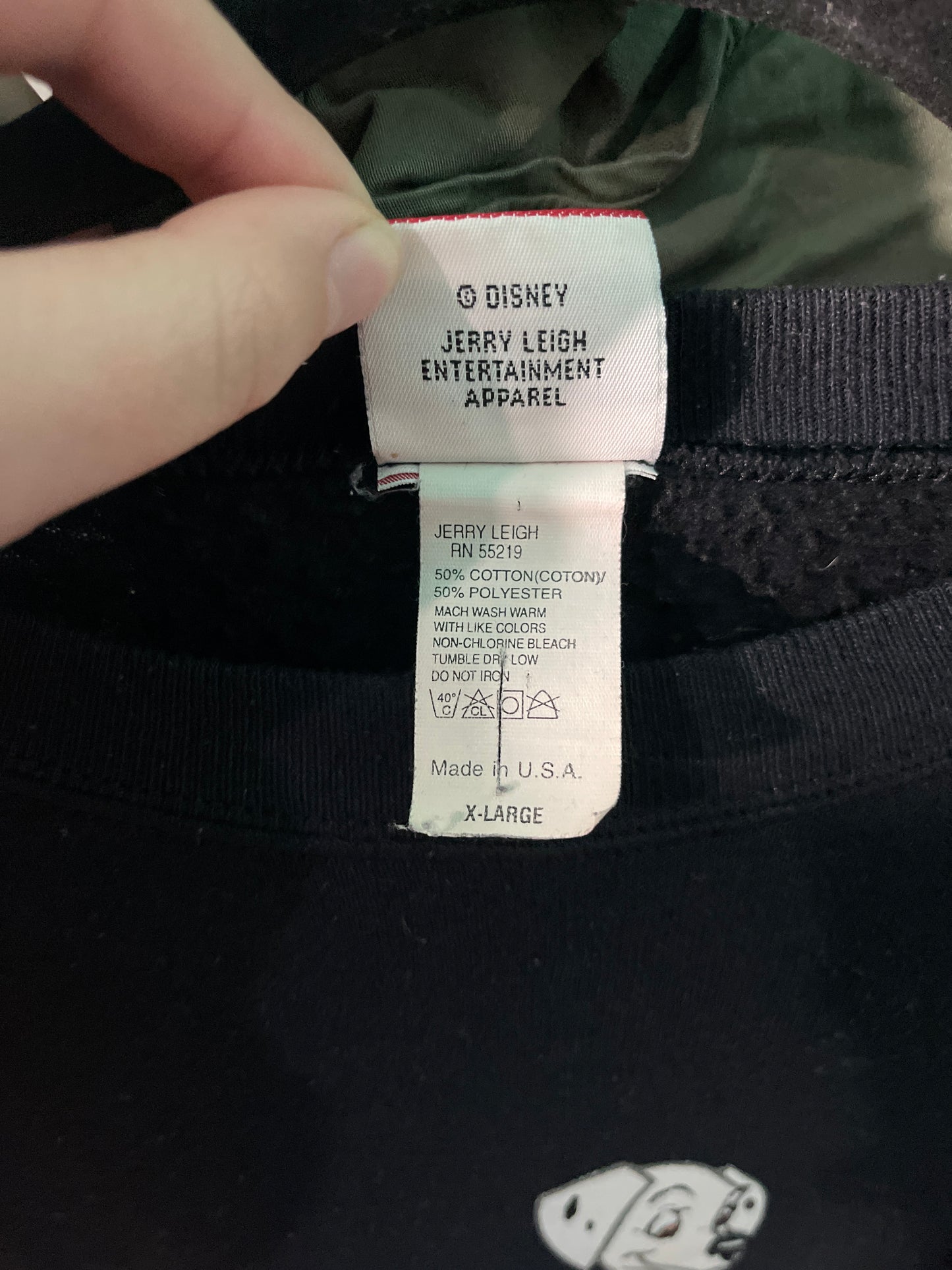 Black 101 Dalmatians Graphic Crewneck Sweater