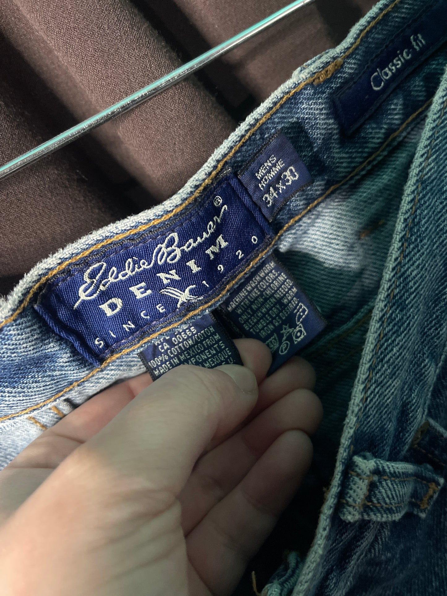 Blue Straight Leg Denim