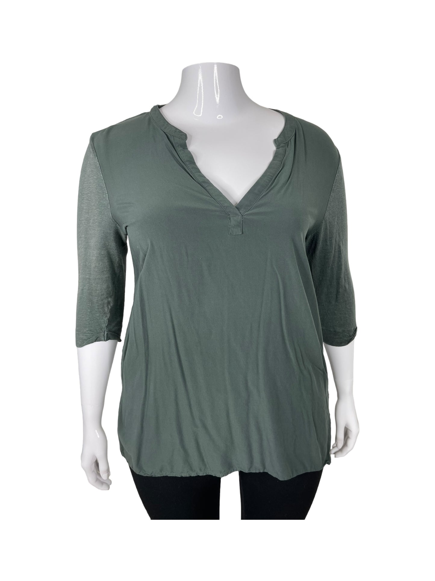 Dark Green 3/4 Sleeves