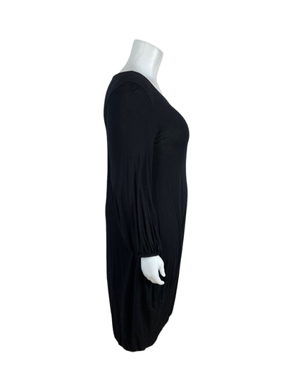 Black 3/4 sleeve Maxi Dress