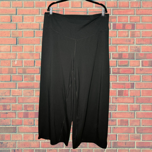 Black Wide Leg Athletic Pants