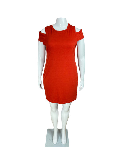 “RD Style” Red Dress w/ Shoulder Window (L)