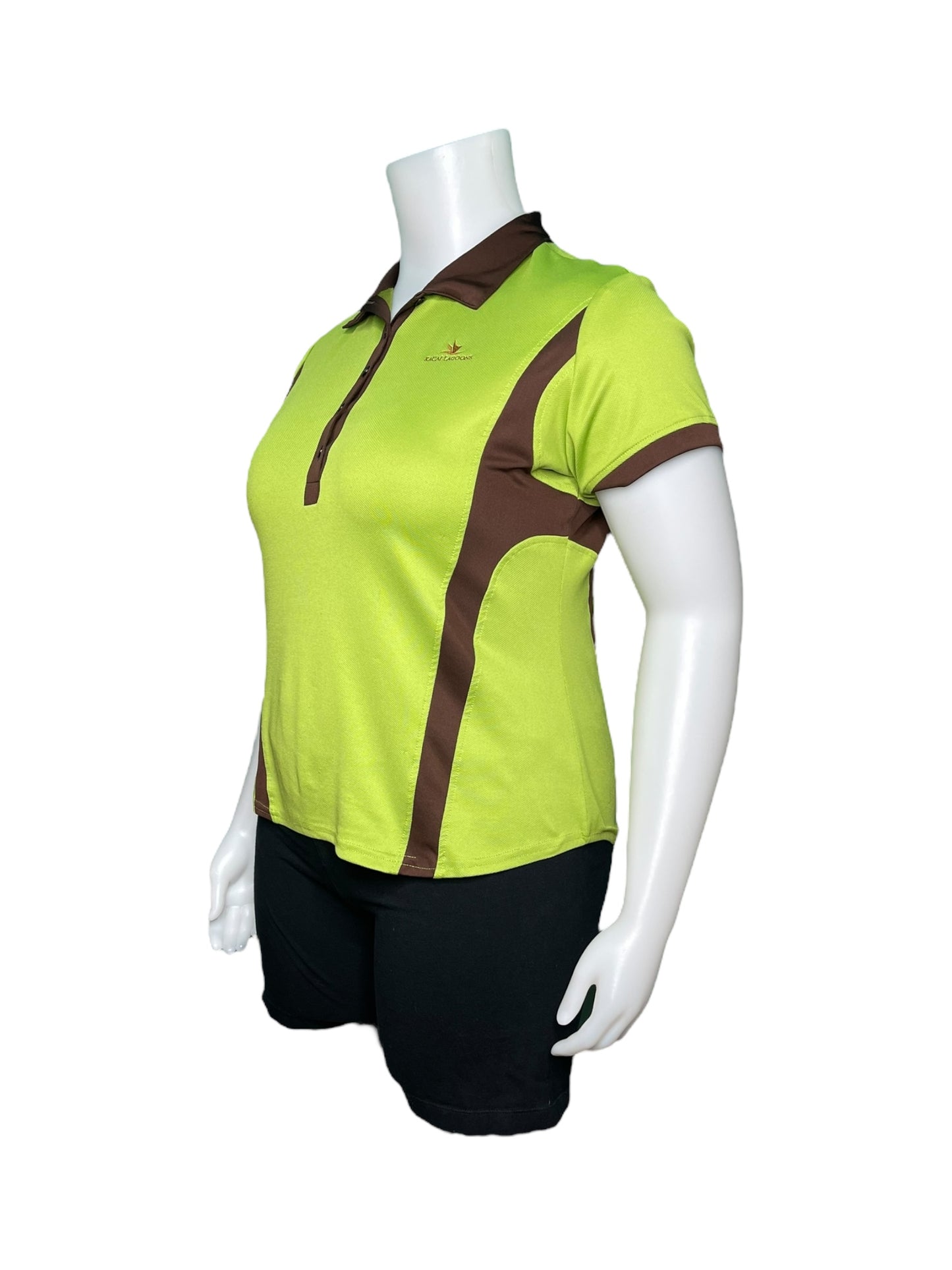 Neon Green and Brown Short Sleeved T-Shirt