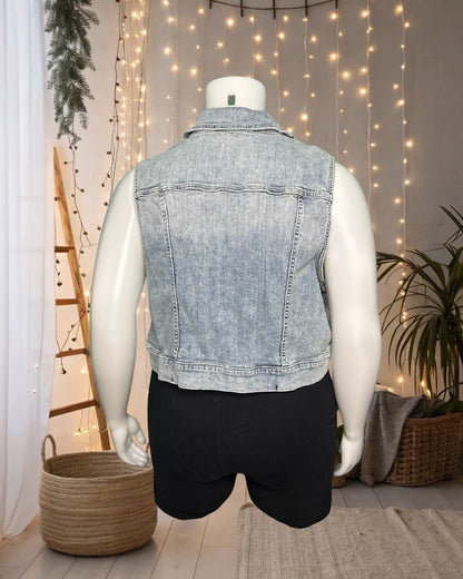 Light Blue Denim Vest