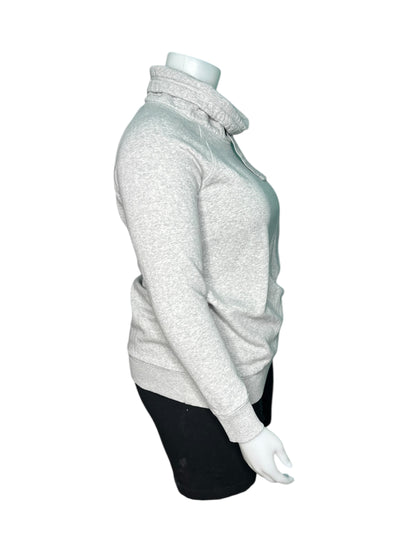 Grey Mock Neck Long Sleeved Sweater