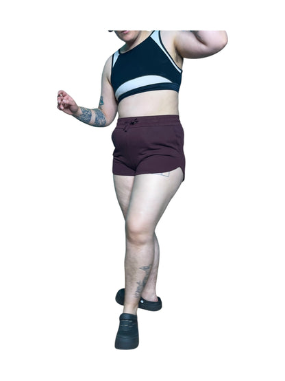 Burgundy Short Shorts