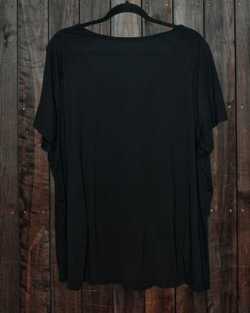 Black Skull Long T-Shirt