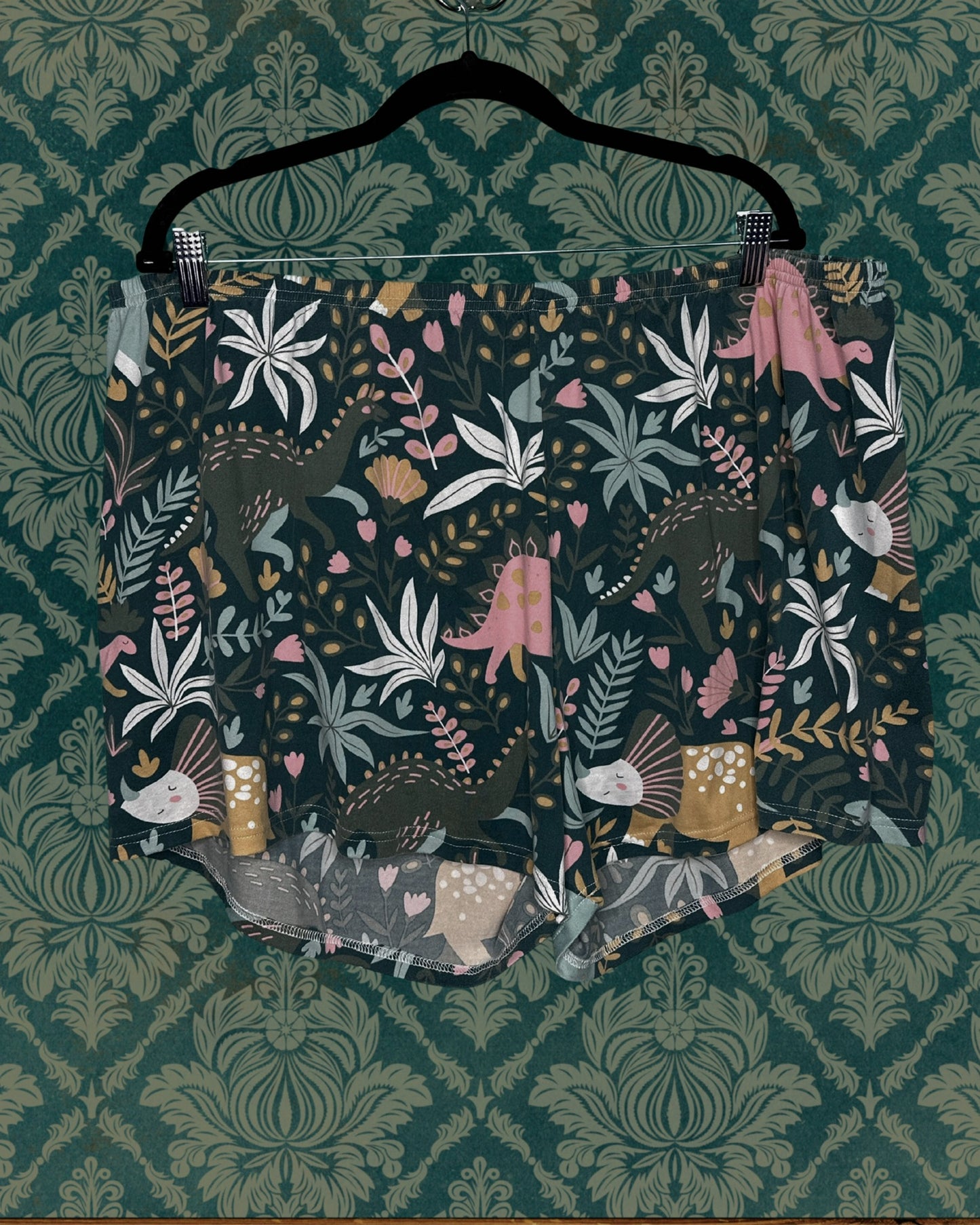 Teal, Mint Green & Pink T-Shirt and Short PJ Set