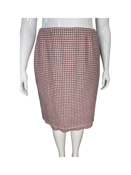 Pink & Black Tweet Pencil Skirt (16)