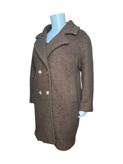 Brown Long Sleeved Peacoat