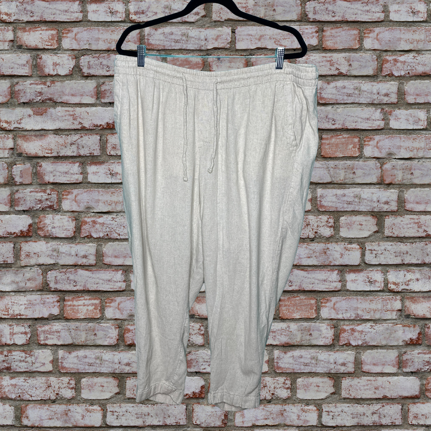 Cream Linen Pants