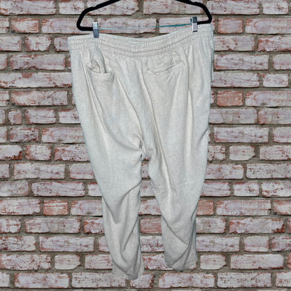 Cream Linen Pants