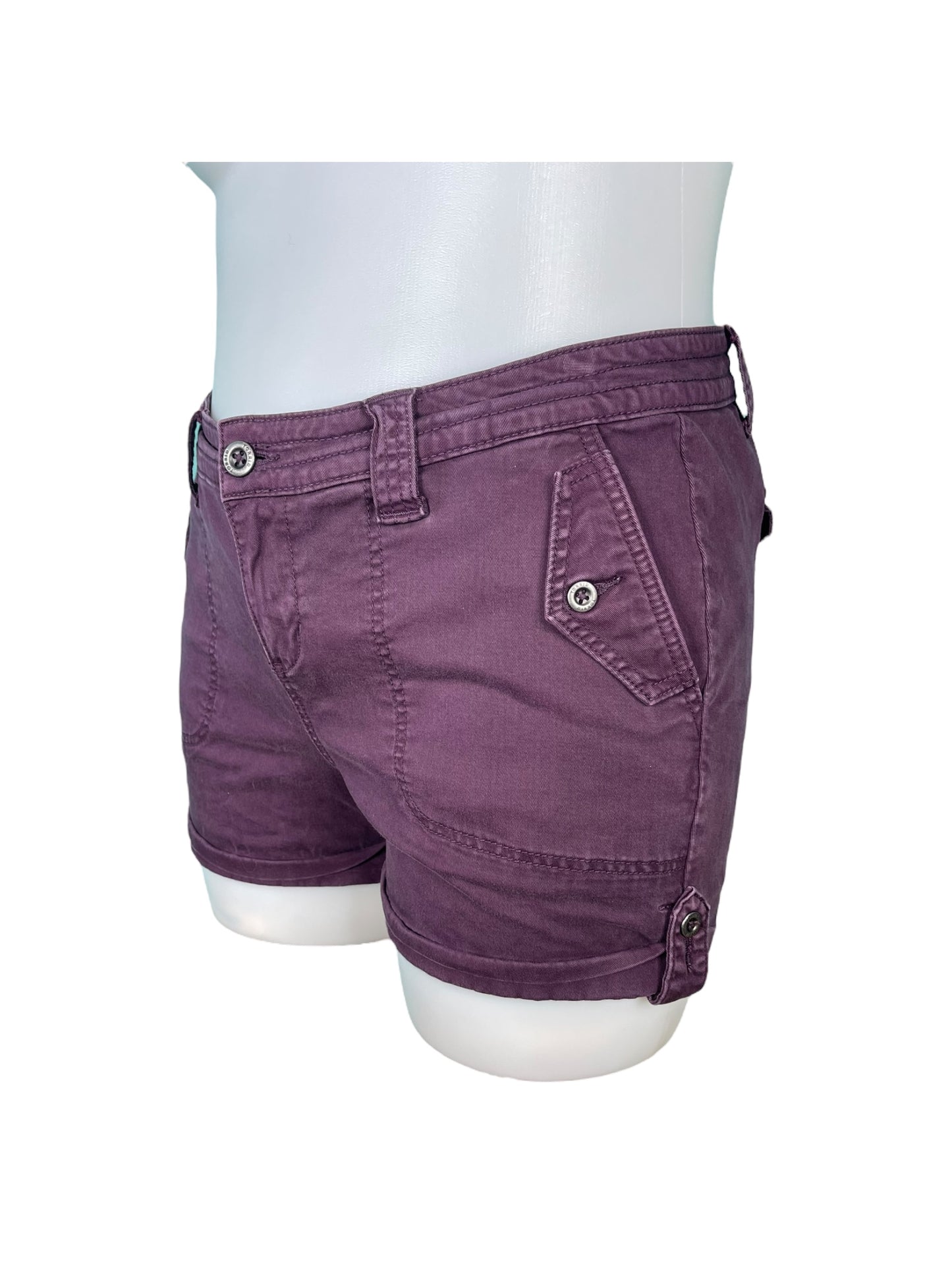 Plum Shorts Cuffed Shorts