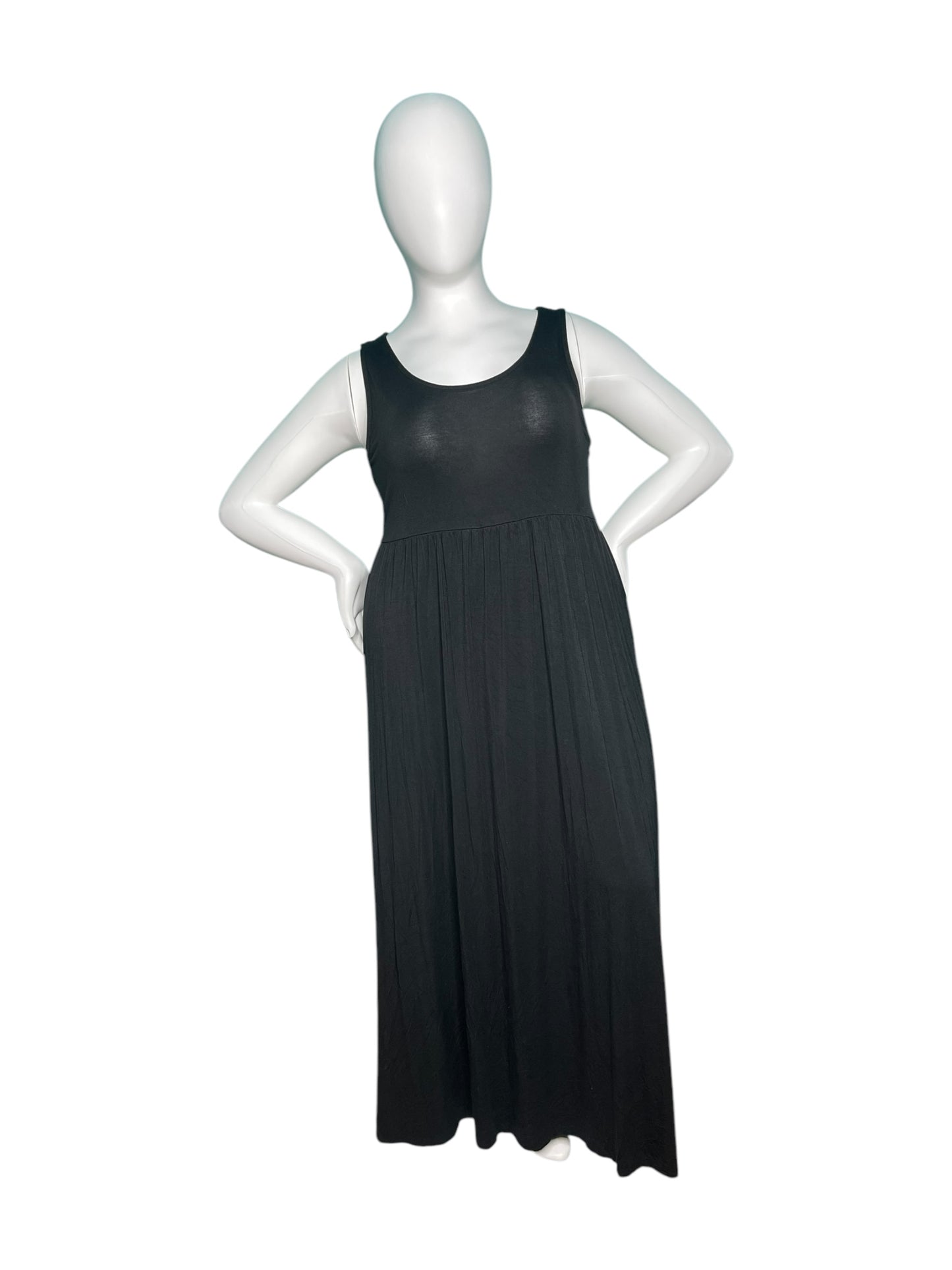 Black Sleeveless Maxi Dress