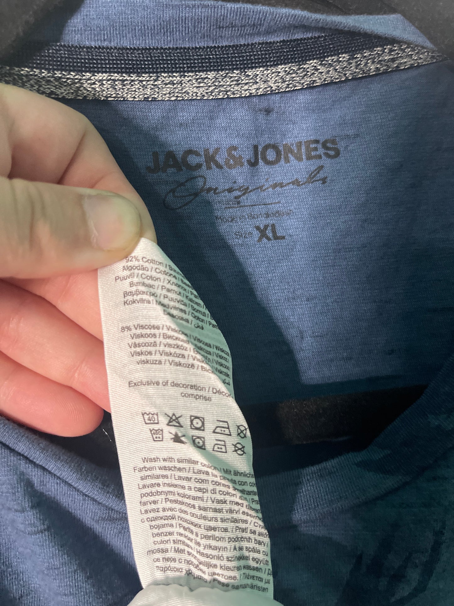 Blue w/ Navy Floral T-Shirt