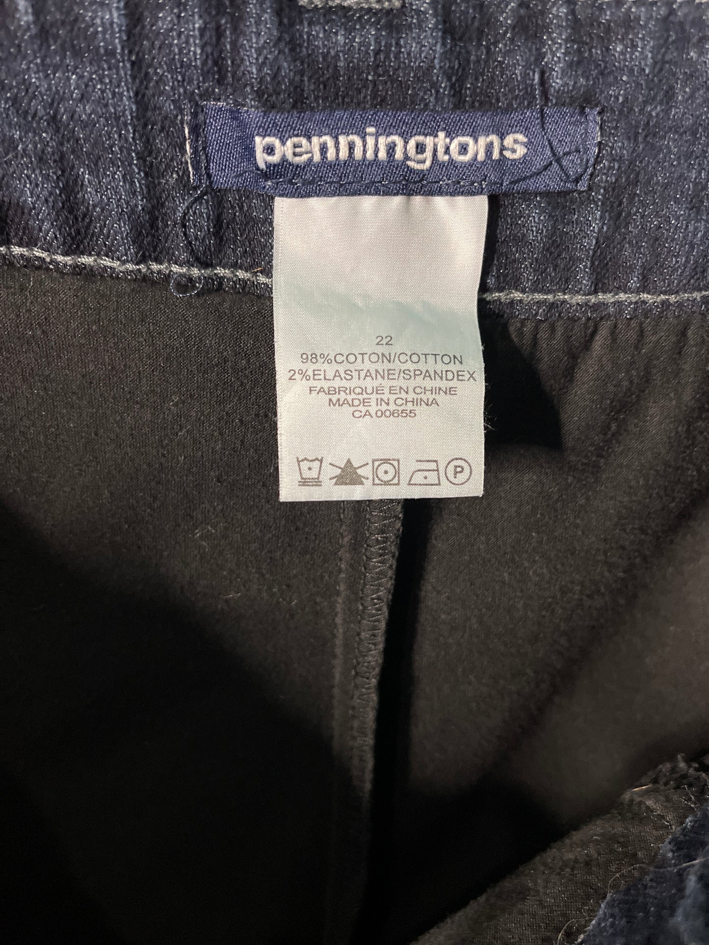 Dark Blue Distressed Mini Jean Skirt