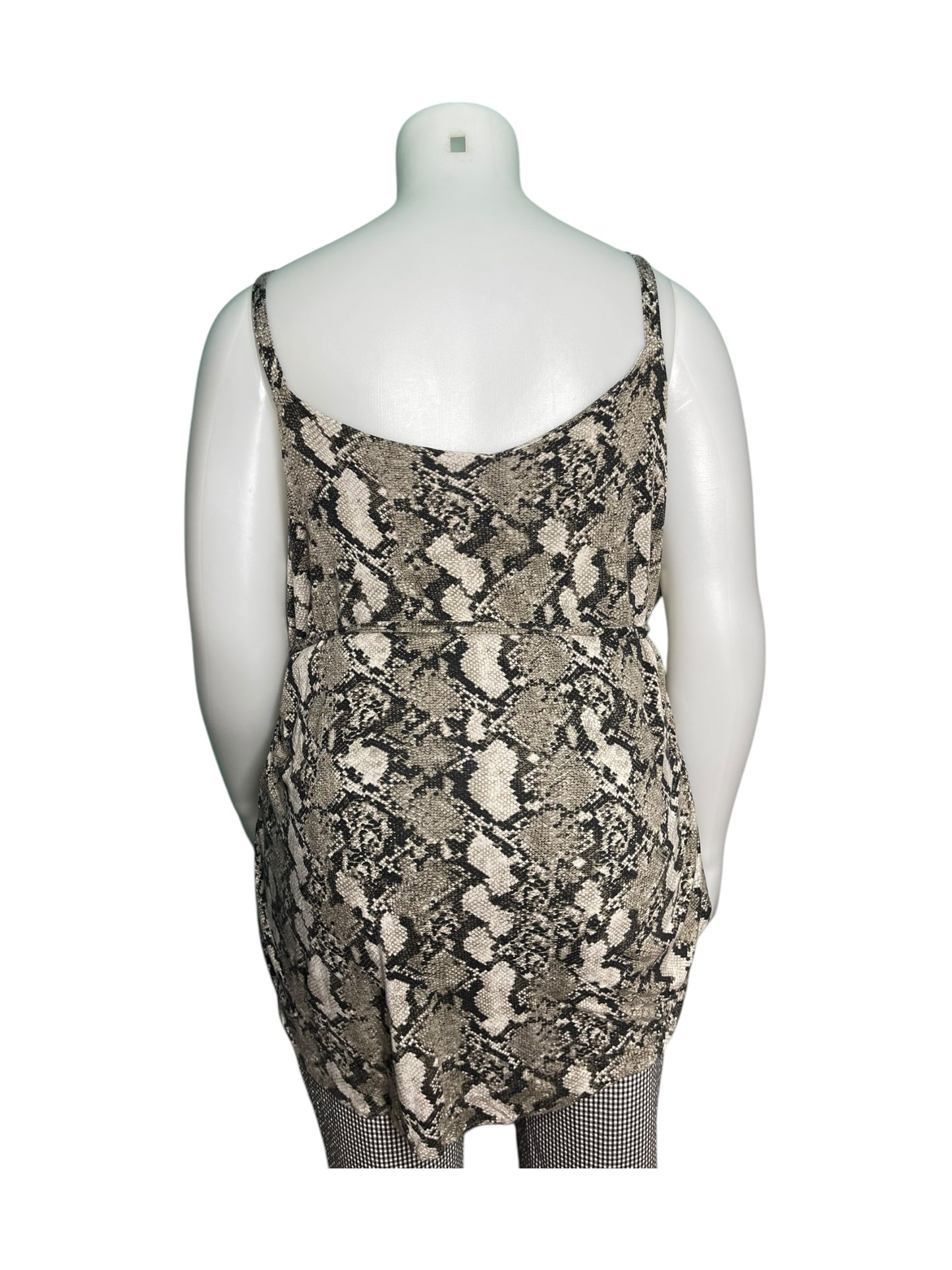 Snake Print Sleeveless Top