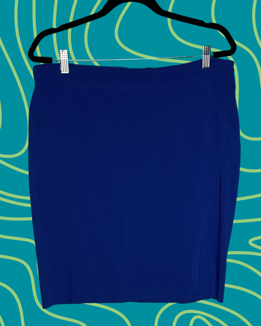 Royal Blue Pencil Skirt