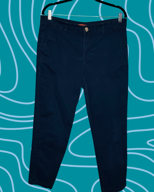 Navy Straight Legged Pants