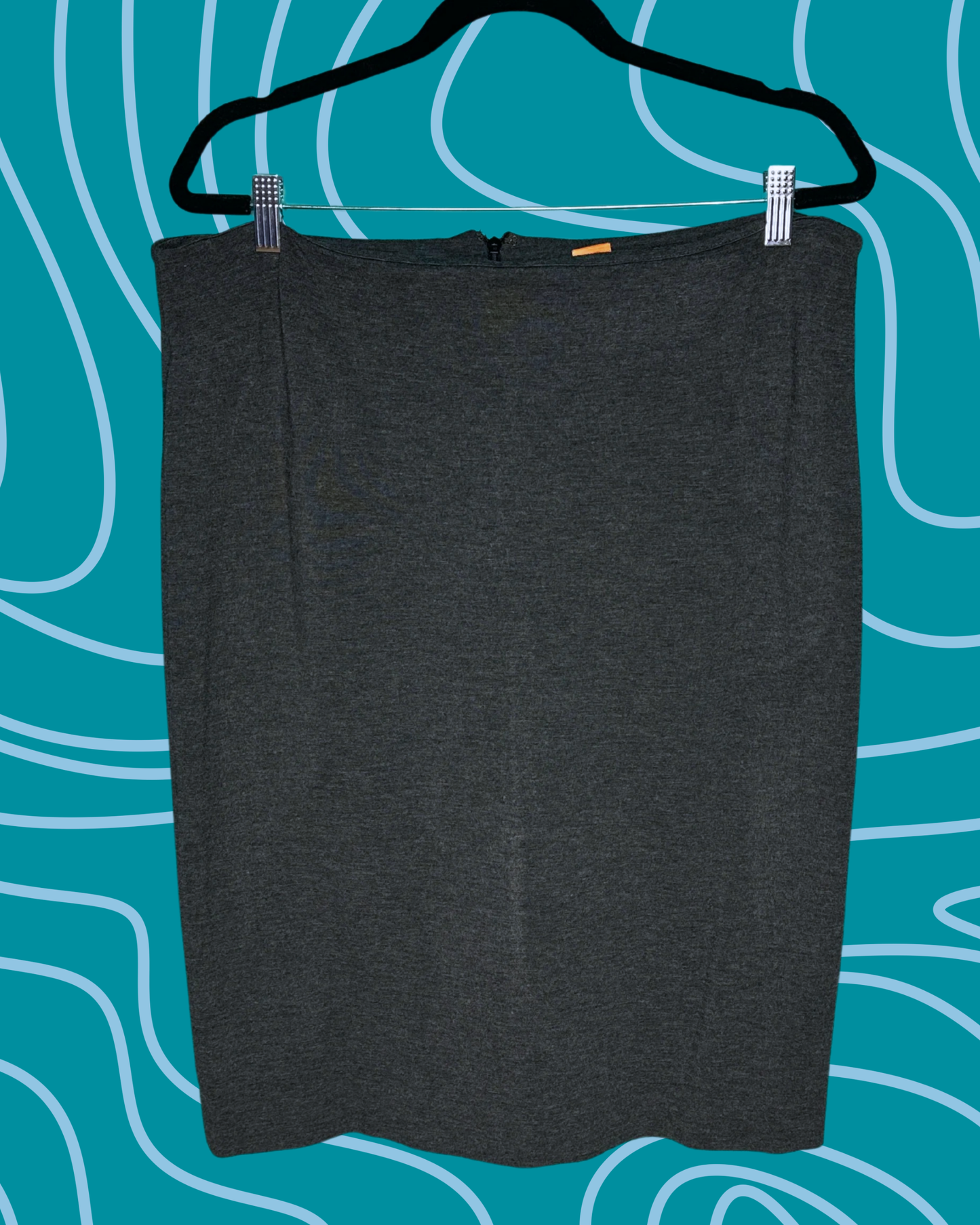 Dark Grey Pencil Skirt