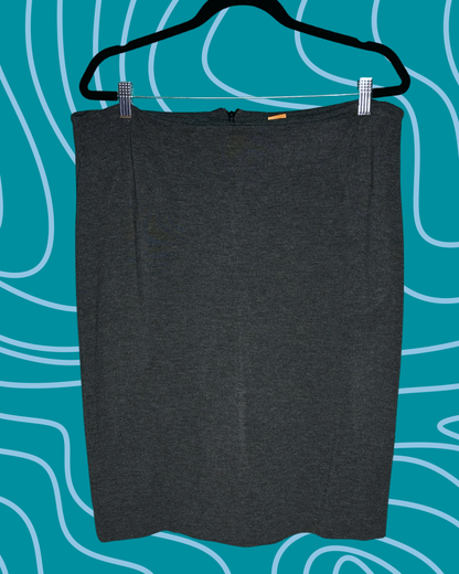 Dark Grey Pencil Skirt