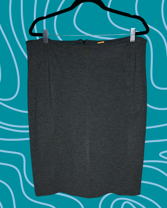 Dark Grey Pencil Skirt