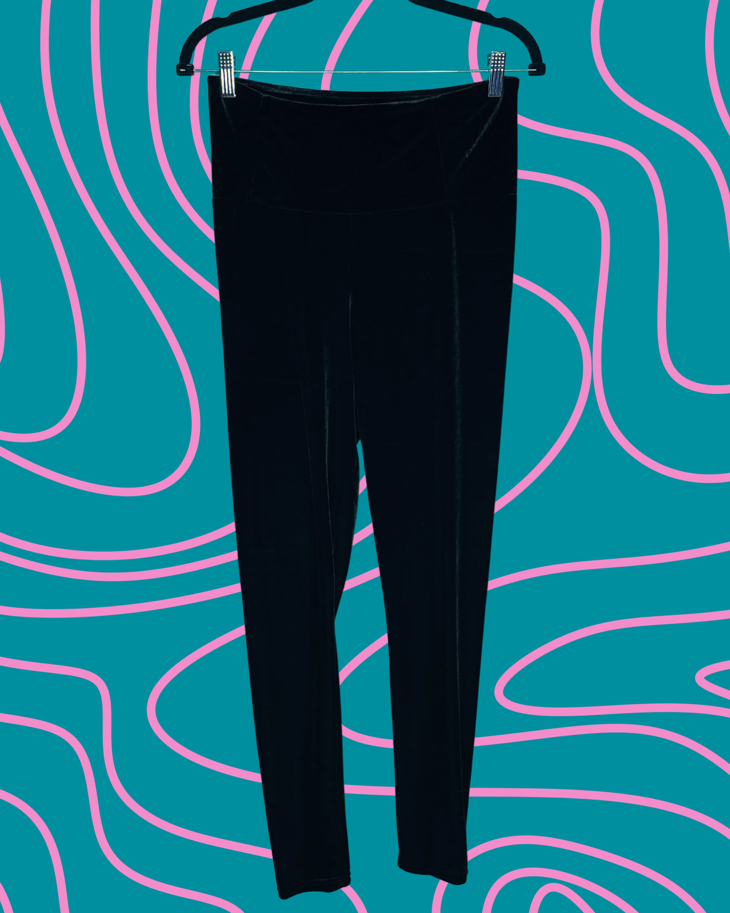 Black Velvet Leggings